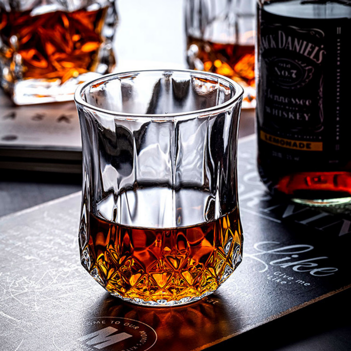 Whiskey Glasses 10oz Premium Scotch Glasses Set of 2 Old Fashioned Whiskey - HomeWondersUSA