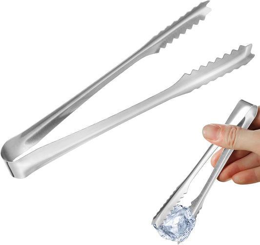 5 inches Ice Tongs for Ice Bucket, Stainless Steel Ice Tongs with Teeth 6 - PACK - A&A Wonders