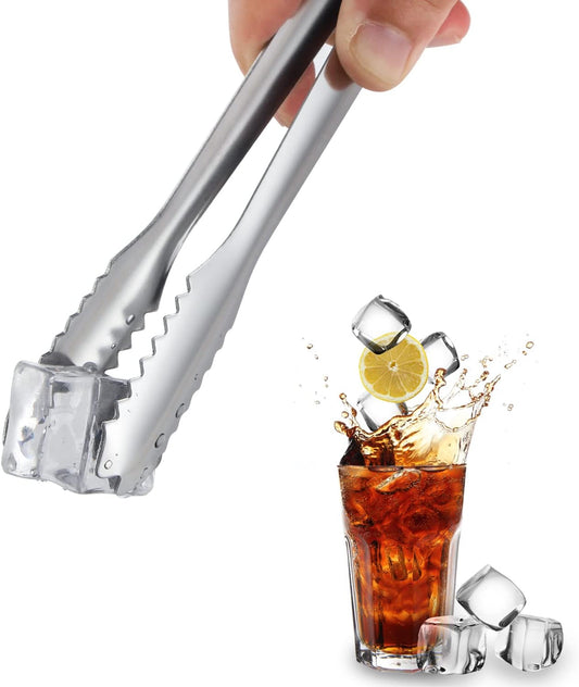 5 inches Ice Tongs for Ice Bucket, Stainless Steel Ice Tongs with Teeth 6 - PACK - A&A Wonders