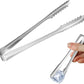 5 inches Ice Tongs for Ice Bucket, Stainless Steel Ice Tongs with Teeth 6-PACK