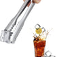 5 inches Ice Tongs for Ice Bucket, Stainless Steel Ice Tongs with Teeth 6-PACK