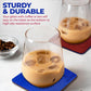Premium Felt Coasters for Drink, by AA Wonders (Wine Red/Royal Blue)