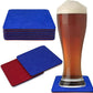 Premium Felt Coasters for Drink, by AA Wonders (Wine Red/Royal Blue)