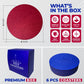 Premium Felt Coasters for Drink, by AA Wonders (Wine Red/Royal Blue) - A&A Wonders