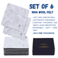 Premium Felt Coasters for Drink Set of 18 Pcs - (square) - A&A Wonders