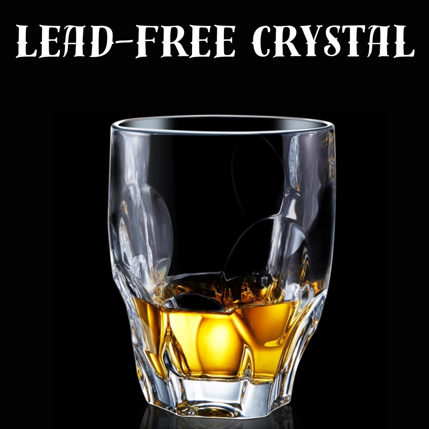 Whiskey Glasses 10oz Premium Scotch Glasses Set of 2 - Old Fashioned Whiskey - A&A Wonders