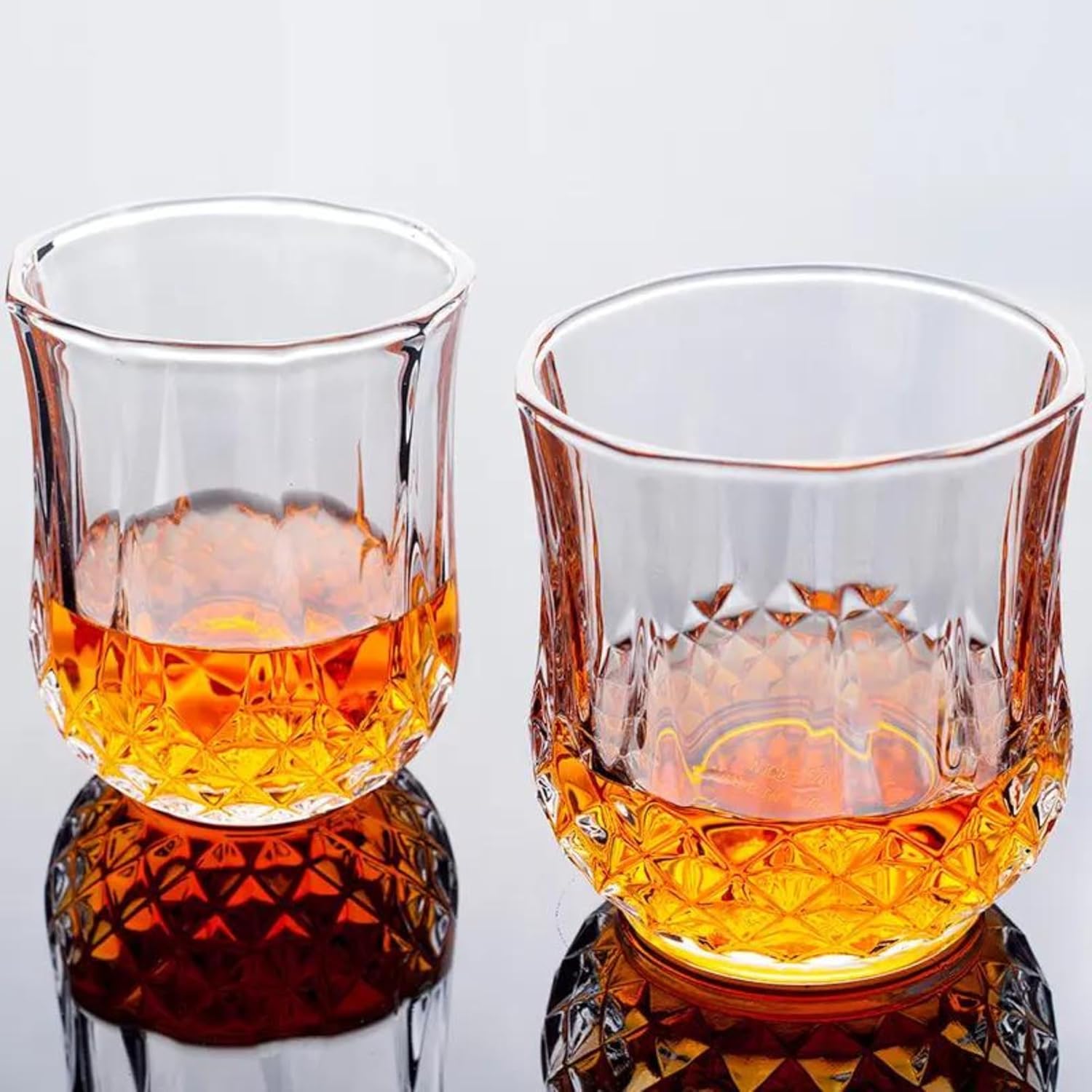 Whiskey Glasses 10oz Premium Scotch Glasses Set of 2 Old Fashioned Whiskey - A&A Wonders