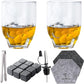 Whiskey Glasses 10oz Premium Scotch Glasses Set of 2 - Old Fashioned Whiskey - A&A Wonders