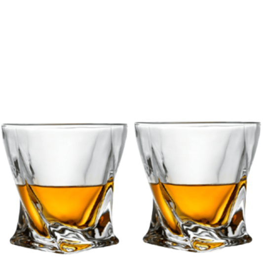 Whiskey Glasses 10oz Premium Scotch Glasses Set of 2 - Old Fashioned Whiskey - A&A Wonders
