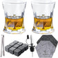 Whiskey Glasses 9oz Premium Scotch Glasses Set of 2 - Old Fashioned Whiskey - A&A Wonders