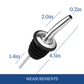 12 Pack Stainless Steel Classic Bottle Pourers Tapered Spout Premium Pourers - HomeWondersUSA