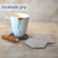 Premium Felt Coasters for Drink Set of 18 Pcs - (square/circle/hexagon) - HomeWondersUSA