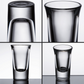 1.2 oz Shot Glasses Set of 6, Heavy Base - Clear - HomeWondersUSA