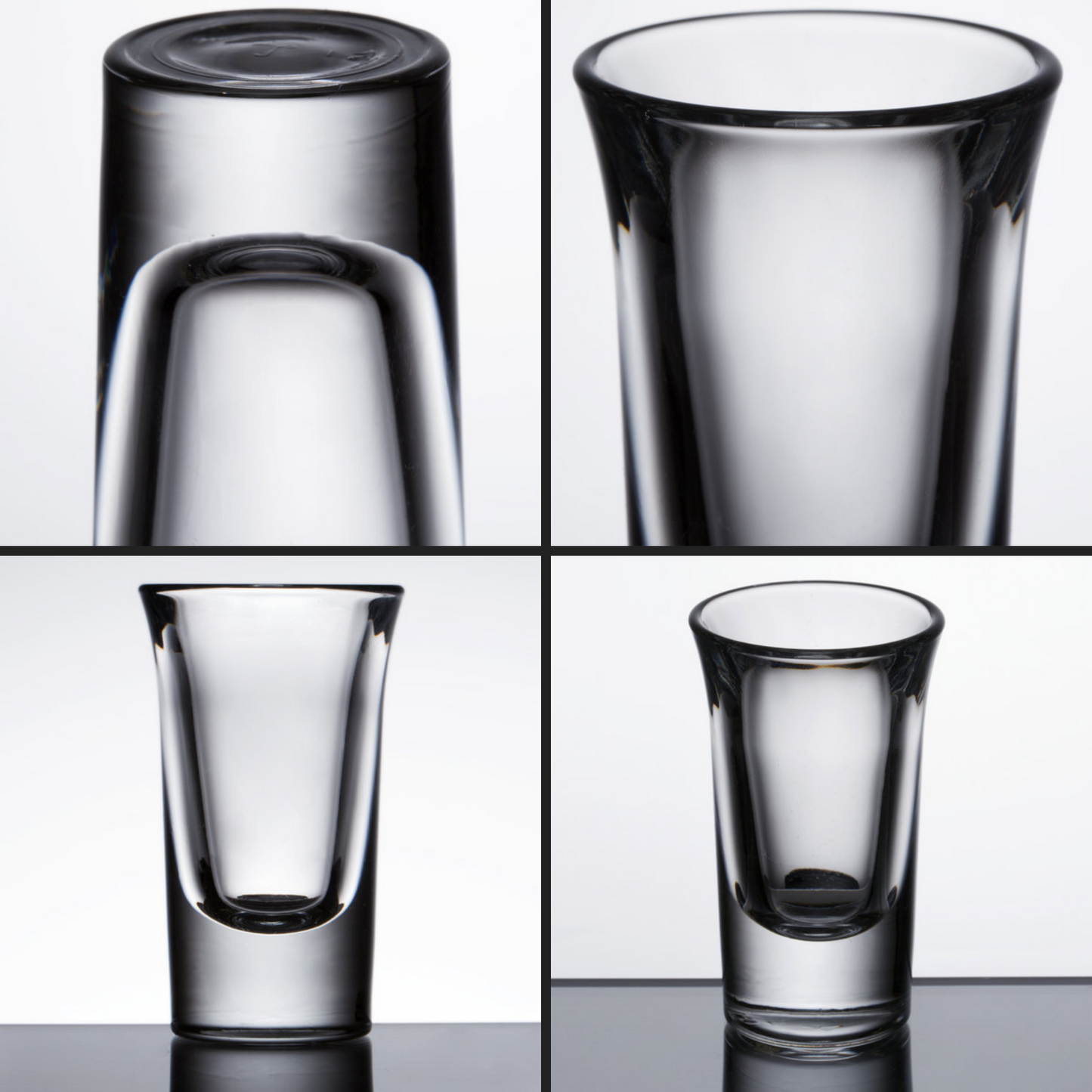 1.2 oz Shot Glasses Set of 6, Heavy Base - Clear - HomeWondersUSA