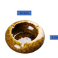 Round Glossy Ceramic Ashtrays + Flameless Lighter (BROWNISH) - HomeWondersUSA
