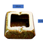 Square Glossy Ceramic Ashtray + Flameless Lighter (GREENISH) - HomeWondersUSA