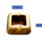 Square Glossy Ceramic Ashtray + Flameless Lighter (BROWNISH) - HomeWondersUSA