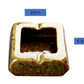 Square Glossy Ceramic Ashtray + Flameless Lighter (GREENISH) - A&A Wonders
