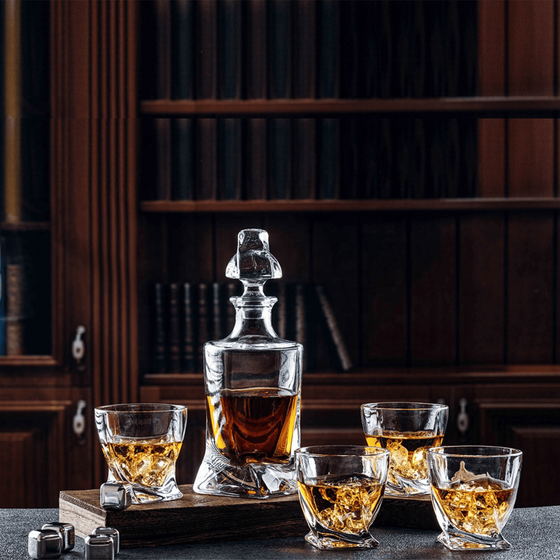 Whiskey Glasses 10oz Premium Scotch Glasses Set of 2 - Old Fashioned Whiskey - A&A Wonders
