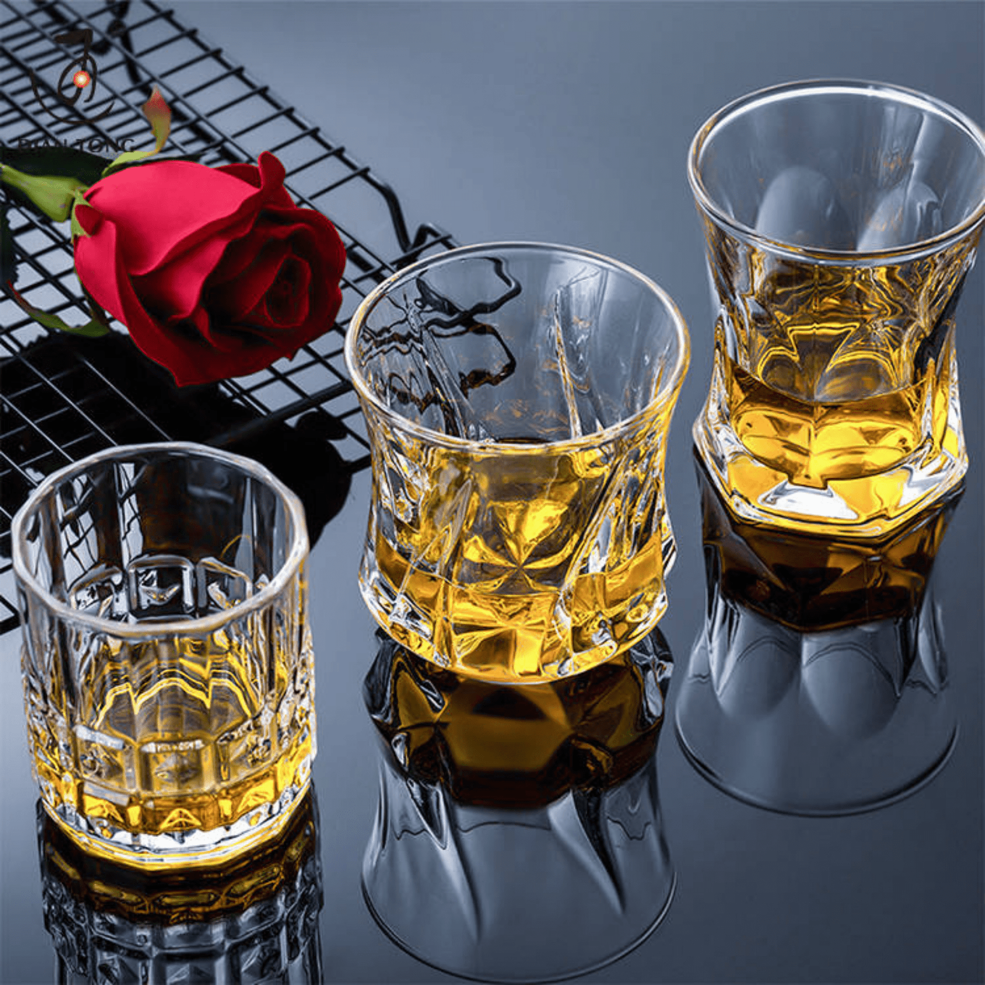 Whiskey Glasses 8oz Premium Scotch Glasses Set of 2 - Old Fashioned Whiskey - A&A Wonders
