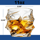 Whiskey Glasses Set Of 2 - With 9 Whiskey Stones - A&A Wonders