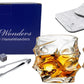 Whiskey Glasses Set Of 2 - With 9 Whiskey Stones - A&A Wonders
